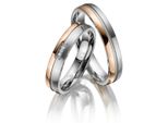 Trauring MARRYA Titan Ringe Trauringe Eheringe Partnerringe Gr. 58, gold (damen ring, gold, silber), Fingerringe, Damen, 58, Titan