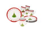 Sogno Di Natale 12Pcs Colazione Set Porcellana 6 Pers. Natale