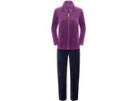 Hausanzug COMTESSA, Damen, Gr. 44/46, lila (beere), 80% Baumwolle, 20% Polyester, Langarm, Homewear-Sets Freizeitanzug Hausanzug