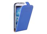 Custodia Flip Per Samsung Galaxy I9500 S4 Blu Scuro Ultra Slim