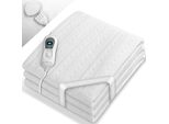 Sinnlein Coperta Riscaldata 150 X 80 Cm - Senza Motivo Coperta Elettrica Riscaldata Spegnimento Automatico Coperta Riscaldata Letto Riscaldato Xxl