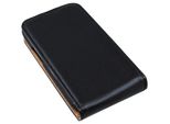 Custodia Flip Per Samsung Galaxy Ace 4 Nero Ultra Sottile