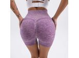 Leggings Corti Push Up - Viola/S KP14790