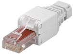 Goobay 44738 Spina RJ45 Senza Attrezzi Cat 6 Utp Non Schermata, Cat 6 - Per 3 Diversi Cavi Ø: Fino A 5,2 / 6,4 / 7,5 Mm
