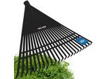 Kotarbau® Rastrello Per Foglie In Plastica Senza Manico Nero 400 X 550 Mm Rastrello A Ventaglio Rastrello Per Foglie In Plastica Rastrello Per Foglie Grande Rastrello Per Giardino Rastrello Per Prato Rastrello Largo Rastrello Per Giardino Rastrello In Plastica
