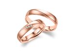 Partnerring MARRYA Titan Ringe Trauringe Eheringe Partnerringe Gr. 52, rosa (damen ring, rosé), Fingerringe, Damen, 52, Titan