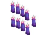 Set Di 9 Busti Femminili - Busto Da Donna In Plastica Da 70 Cm - Mezzo Busto In Plastica Di Colore Bianco - Busto Da Manichino - Mezzo Corpo Da Donna In Plastica - Figura Da Manichino - Manichino Da Esposizione Con Ganci