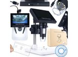 Rosfix DM3-Z01B049 – Microscopio Digitale Con Display Lcd Da 4,3” | 1080P, Ingrandimento 50X-1000X | Applicazioni Versatili, Ad Esempio Elettronica