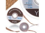 Rosfix Treccia Dissaldante – Rame, 4 Mm X 1,5 M | Treccia Densa E Rivestimento In Colofonia | Rimozione Precisa Di Saldatura