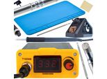 Rosfix Stazione Di Saldatura Per Punte T12 Orange Akbash Standard T12OAS Electric Pro+ Serie Punta Di Saldatura T12-BC4 + T12-D24 + Tappetino Di Salda