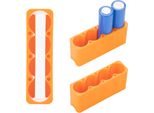 Rosfix – Stampo Per Saldatura Batterie Per 4 Celle | Base Stabile | Spazio Di 10 Mm Per Striscia Di Nichel | 8 X 2 X 3,5 Cm