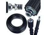 Rosfix Tubo Flessibile Ad Alta Pressione 15 M – Attacco A Scatto E Filettatura M22X1,5 | 200 Bar, 60°C | Rinforzato In Nylon, Guaina In Pvc
