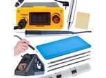 Rosfix Stazione Di Saldatura Set T12OAS – 75 W, 200 – 450 °C, Punte T12 (Il, B, BC4) + Tappetino In Silicone 200×300 Mm | Riscaldamento Rapido <8 S