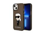 Karl Lagerfeld Klhcp14Mhniktck Custodia Rigida Per Iphone 14 Plus / 15 Plus 6,7 Czarny/Nero Ikonik Karl Lagerfeld