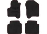 Set Di Tappetini In Velluto Per Citroen C3 Picasso (2008 - 2017) 4 Pezzi - Nuovo - Rosso