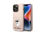 Karl Lagerfeld Klhcp14Xsnchbcp Custodia Rigida Per Iphone 14 Pro Max 6.7 Rosa/Rosa In Silicone Choupette