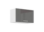 Armadietto Per Cappa Aspirante Saeed - Larghezza 60 Cm, Grigio / Bianco