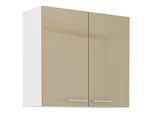Armadietto Superiore Da Cucina Lajla - Larghezza 80 Cm, Cappucino / Bianco