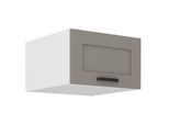 Armadietto Superiore Profondo Con Anta A Battente Laili - Larghezza 60 Cm, Grigio Chiaro / Bianco