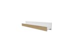 Scaffale Sospeso Anina - Bianco / Rovere Wotan