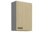 Armadietto Superiore Alto Myriam - Larghezza 60 Cm, A Motivo / Antracite