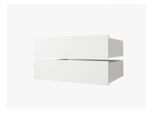 Set Di 2 Cassetti Per Armadi Con Una Profondità Di 60 Cm Unis - Bianco