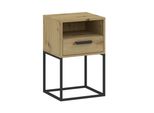 Comodino Con Scaffale E Cassetto Mareta 8 - Rovere Artisan