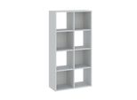 Scansia Stretta Con Scaffali Lampases 3 - Bianco