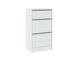Cassettiera Stretta Sherman - Rovere Artisan / Bianco