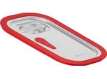 Coperchio Per Contenitore Gn Meal Con Bordo In Silicone Per Gn 1/4, Coperchio Per Contenitore Catering In Acciaio Inox