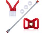 Rosfix Set Lancia A Spruzzo 150 Cm Con 4 Guarnizioni E Protezione Ugello In Acciaio Inox – Filettatura 7/8”, 290 Bar