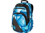 Schulrucksack NITRO Stash 29, Gr. B/H/T: 32cm x 49cm x 22cm, blau (geo ocean), Polyester, Rucksäcke, Alltagsrucksack, Rucksack für Freizeit, Schule, Arbeit und Reise