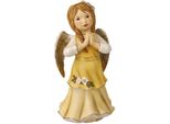 Engelfigur Goebel "Schutzengel Gloria - Engel Der Freude, Weihnachtsdeko, HöHe Ca. 16 Cm", Bunt, B:7,5Cm H:16Cm T:8Cm, Steingut, Dekofiguren, Engelfigur, Sammlerfigur, Weihnachtsfigur, Dekofigur Aus Steingut