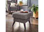 Hocker exxpo - Sofa Fashion "Samso", Grau (Grau Melange), B:57Cm H:47Cm T:57Cm, Hocker, Sitzhocker