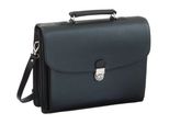Aktentasche ALASSIO Forte, Herren, Gr. B/H/T: 40cm x 33cm x 12cm, schwarz, Lederimitat, Taschen