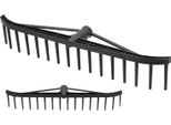 Rastrello Da Giardino, Rastrello 16 Denti 55 Cm Rastrello Per Prato, Plastica