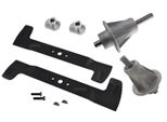 102 Cm Set Coltelli + Supporto Castelgarden Iseki Solo Honda Stiga Viking Twincut