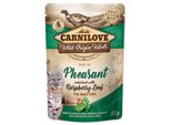 Carnilove Gatto Marsupio Fagiano E Lampone Foglie 85G