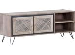 Lowboard Gutmann Factory, Beige (Natur), B:130Cm H:50Cm T:40Cm, Sideboards, Lowboard, Kommode, Breite 130 Cm