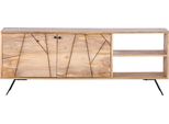 Lowboard Gutmann Factory, Beige (Natur), B:140Cm H:53Cm T:42Cm, Sideboards, Lowboard, Kommode, Breite 140 Cm