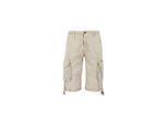 Shorts ALPHA INDUSTRIES Alpha Industries Men - Shorts Jet Short, Herren, Gr. 28, Normalgrößen, weiß (bone weiß), Obermaterial: 100% Baumwolle, Hosen
