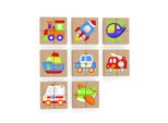 Puzzle Magnetico In Legno Viga - Veicoli