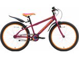 Jugendfahrrad BIKESTAR Gr. 32, lila, Fahrräder, Kinder, 32cm, 24 Zoll (60,96cm)