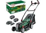 Akku-RasenmäHer Universalrotak 2X18V-37-550, 36Volt (2X18V) GrüN/Schwarz, 2X Li-Ionen Akku 4,0Ah, Power For All Alliance
