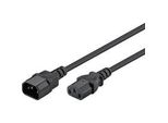 KaltgeräTe-VerläNgerungskabel C14 > C13 Schwarz, 3 Meter, Gerade Stecker
