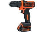 Akku-Bohrschrauber BDODD12KA, 10,8Volt Schwarz/Orange, Li-Ionen Akku 1,5Ah, Koffer