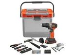 Akku-Schlagbohrschrauber BCKSB02, 18Volt Orange/Schwarz, Li-Ionen Akku 1,5Ah, Aufbewahrungsbox, 62-Teiliges ZubehöR-Set