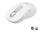 Signature M650 L Wireless, Maus Weiß, GrößE L, Chromebook Zertifiziert