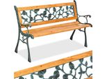 Tectake® Gartenbank, 2-Sitzer, Wetterfest, 124 X 52 X 74 Cm