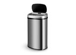 Juskys Automatik MüLleimer Mit Sensor 60L - Abfalleimer Mit Elektrischem Deckel Rechteckig - Silber